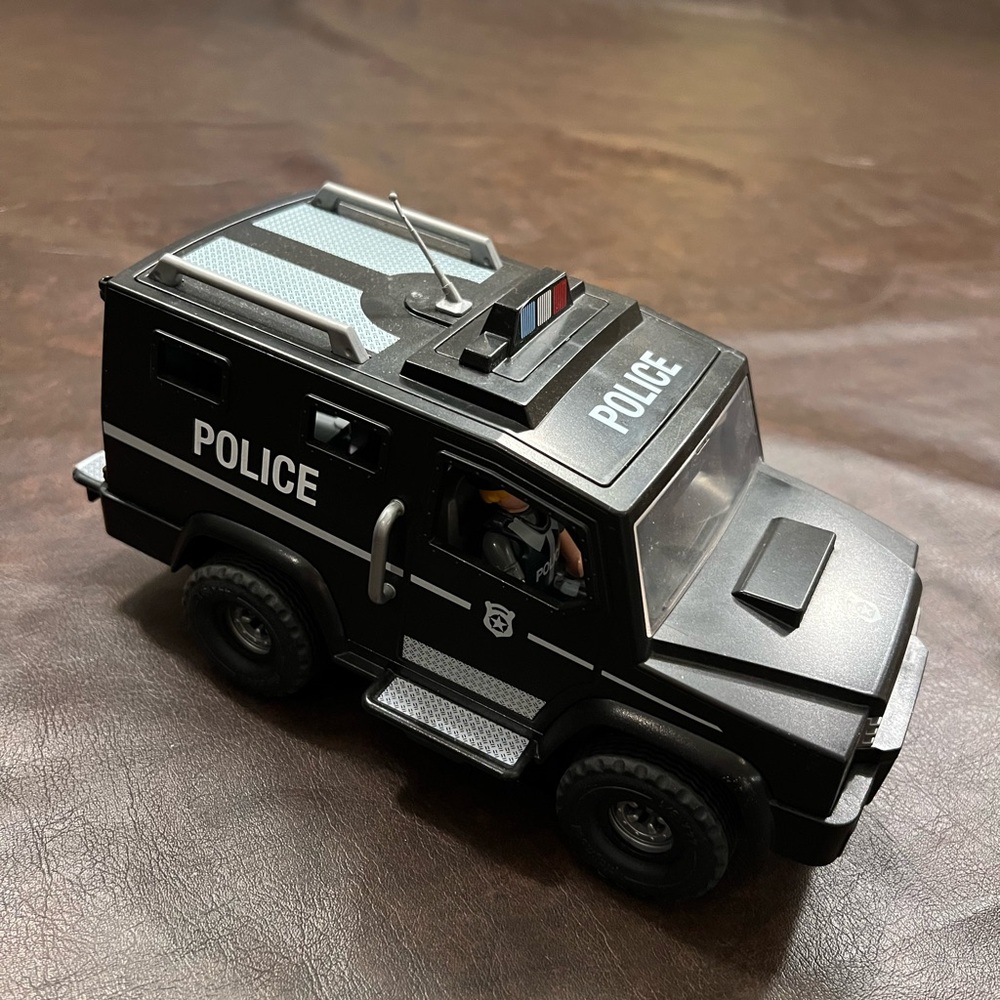 Playmobil Black City Action Police Toy Vehicle